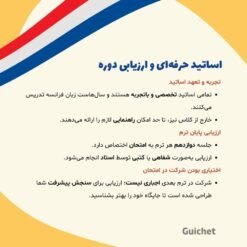 معرفی اساتید و ارزیابی کلاس فرانسه گروهی A2