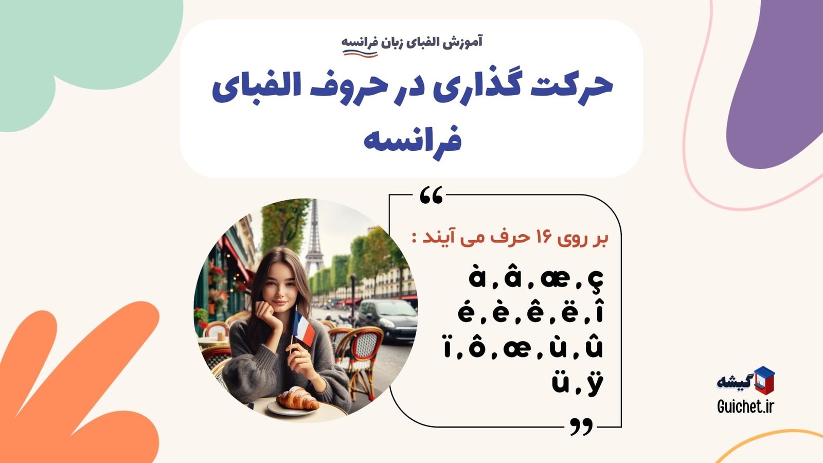 حرکت-گذاری-در-حروف-الفبای-فرانسه