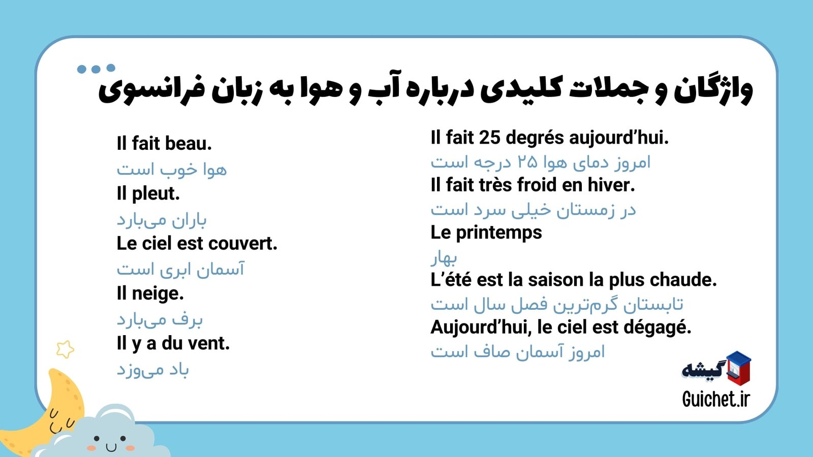 واژگان-فرانسوی-آب-و-هوا