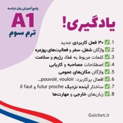 یادگیری واژگان و مکالمات ابتدایی زبان فرانسه در ترم سوم