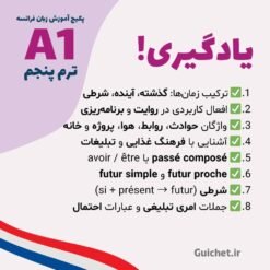 واژگان و مکالمه ترم پنجم فرانسه