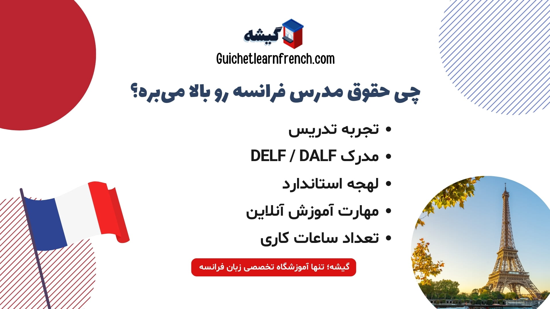 عوامل مؤثر بر درآمد مدرس زبان فرانسه