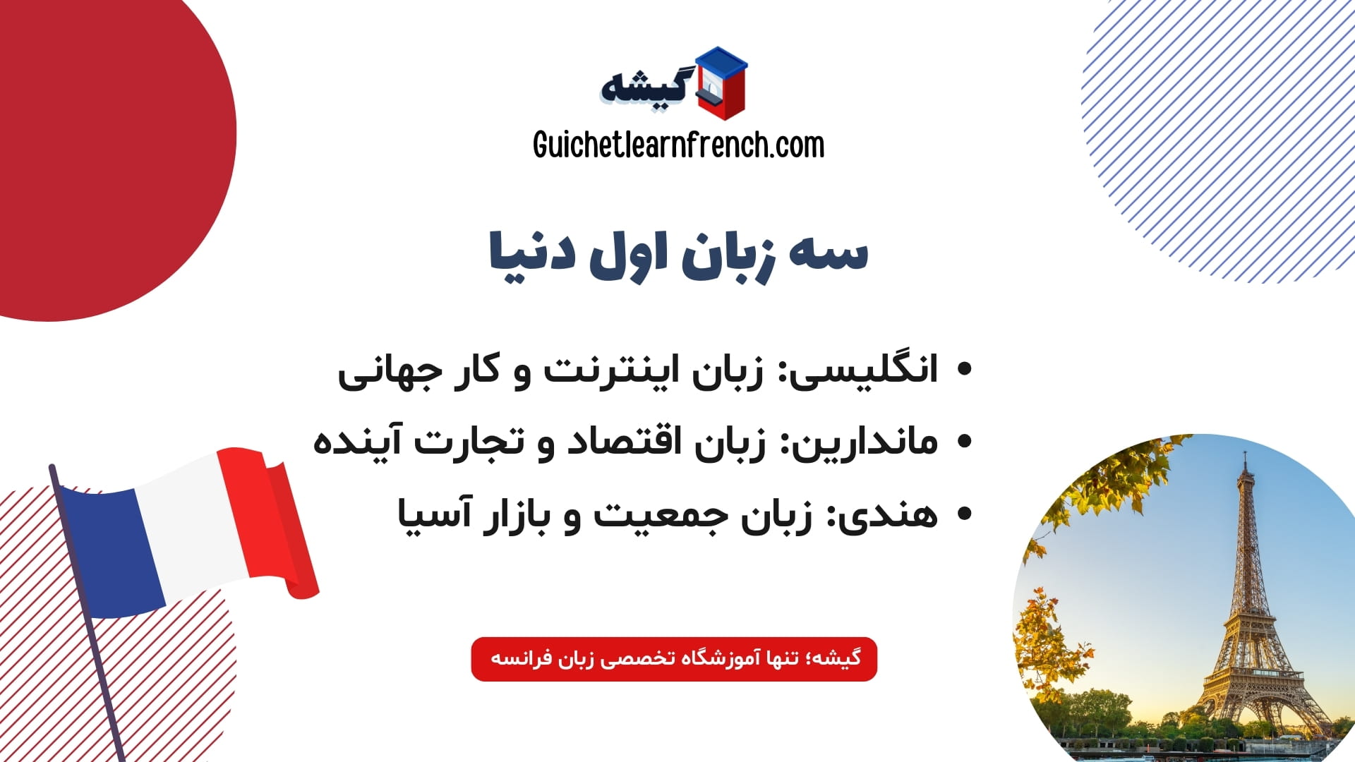 سه زبان پرگویش برتر جهان