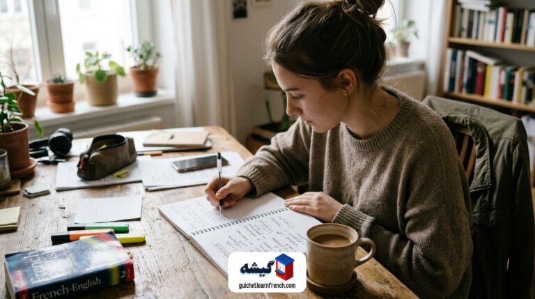 یادداشت واژگان مشاغل و اعضای خانواده به زبان فرانسه