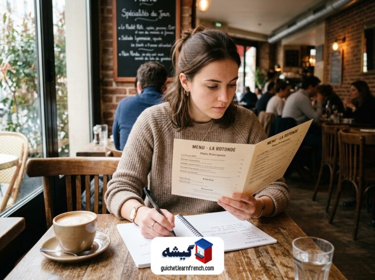 یادگیری اصطلاحات سفارش غذا و رستوران در زبان فرانسه گیشه