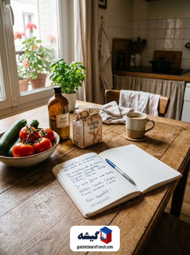 یادگیری لغات آشپزی و مواد غذایی در زبان فرانسه